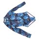 thumbnail image 4 of Traje de baño de una pieza para mujer, manga larga, estampado de flores y hojas de colores, con cremallera, para surfear, talla M, 4 of 15