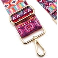 thumbnail image 3 of LAICAIW Grand Bandoulière Réglable Ceinture de Remplacement Style Guitare Sac à Bandoulière Sac à Main Sangle Multicolore en Toile (Grand : 1,97 Pouces(5CM)) (Color27), 3 of 5