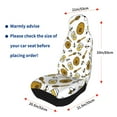 thumbnail image 4 of Pofeuu Honey Print Automotive Car Seat Covers Flat Cloth Full Set Seat Covers,Car Seat Covers front seats for Cars Trucks and SUVs(Two packs), 4 of 7