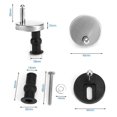thumbnail image 1 of 2pcs Rapide Desserrage Charnières Vis Kit Haut Fixe Wc Toilettes Siège Charnière Raccords, 1 of 5