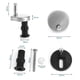 thumbnail image 2 of 1 Pair Top Fix Wc Toilet Seat Hinge Fittings Quick Release Hinges Kit, 2 of 3