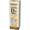Sundown Naturals D3 5000 IU Maximum Strength Liquid 2 oz (Pack of 6)