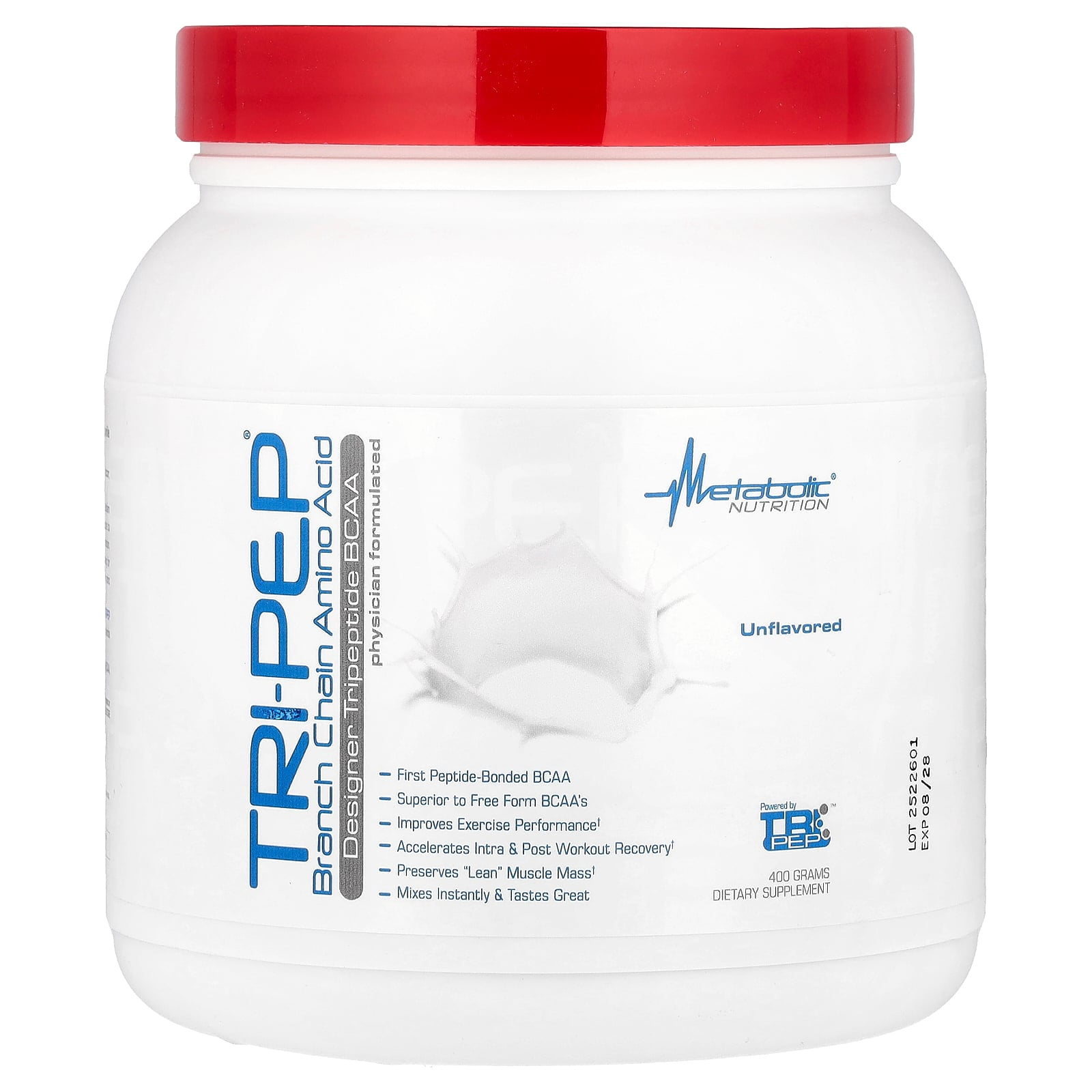Metabolic Nutrition Tri-Pep Unflavored - 40 Servings
