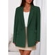 thumbnail image 5 of Blazer PRETTYGARDEN Verde Oscuro Doble Botonadura Talle Grande, 5 of 8