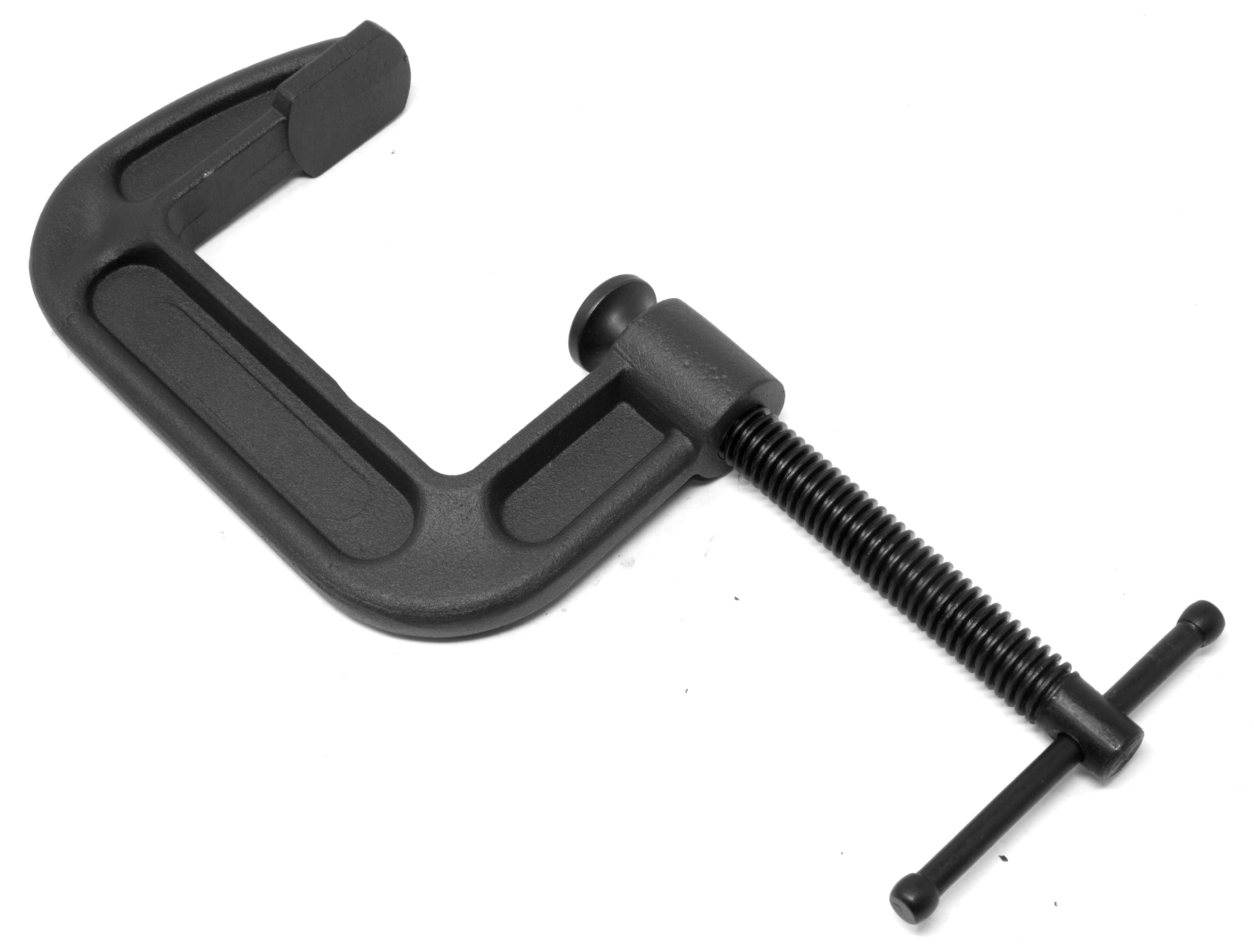 WEN Heavy-Duty Cast Iron C-Clamps with 3-Inch Jaw Opening and 2-Inch Throat, 2 Pack