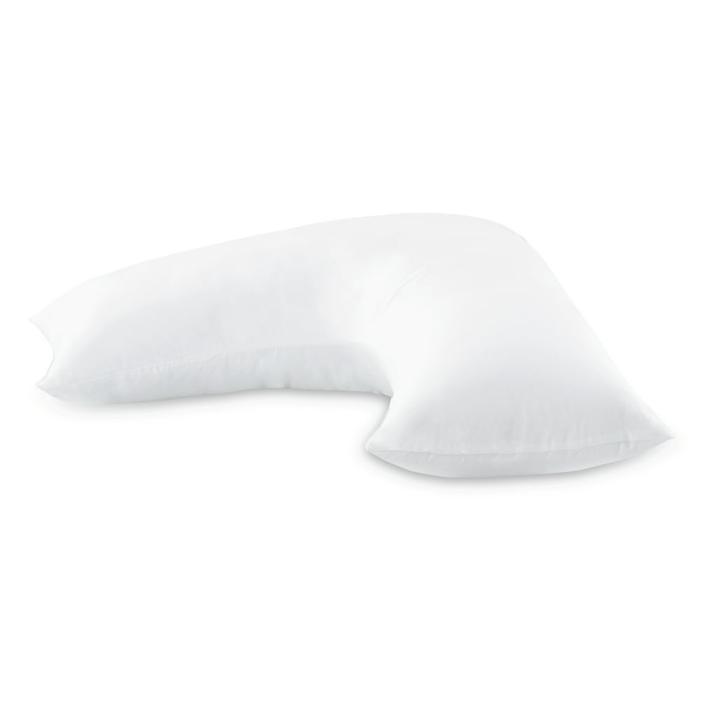 Beautyrest Boomerang Pillow with 100 Cotton Removable Cover 15"x32