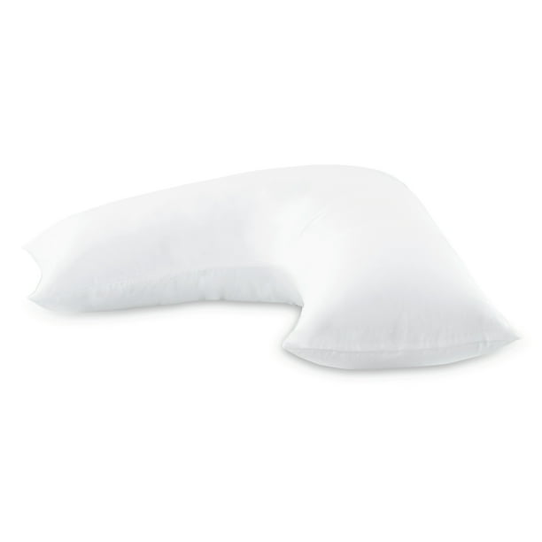 Beautyrest Boomerang Pillow with 100 Cotton Removable Cover 15"x32