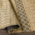 thumbnail image 4 of Surya Santa Barbara SBB-2306 30x96" Runner Global Fabric Area Rug in Tan/Black, 4 of 7