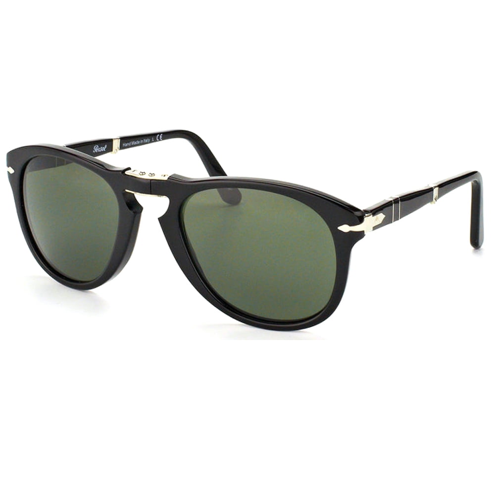 Persol Women's Polarized PO071495/5852 Black Oval Sunglasses