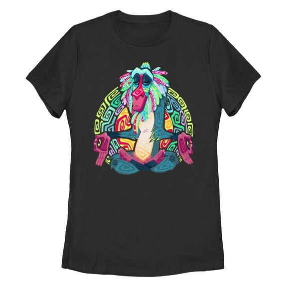 Women's Lion King Rafiki Geometric Rainbow Graphic T-Shirt