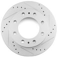 thumbnail image 3 of CCIYU Front Premium Brake Rotors + Ceramic Brake Pads fit for Chevy Avalanche 2500/Express 4500/Silverado 3500 Classic, for GMC Savana 4500/Sierra 2500 HD/Sierra 3500 Classic, 3 of 5