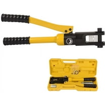 LCyindu 12Ton Hydraulic Cimper Crimping Tool Set 8 AWG-4/0 AWG with 8 Pairs Dies