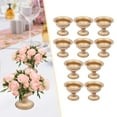 thumbnail image 3 of 10* Gold Flower Vases Trumpet-shaped Gold Wedding Party Centerpiece Flower Vase, 3 of 16