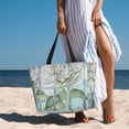 thumbnail image 6 of Naloa Vintage Rose1 Large Capacity Beach Bag, Waterproof Sandproof Beach Swim Pool Bag Tote Bag for Women, 6 of 7