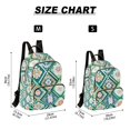 thumbnail image 2 of FORMRS Mini Backpack Purse for Women Travel Daypack Casual Shoulder Bag, Green Geometric Flowers, 2 of 7