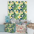 thumbnail image 2 of Designart 'Yellow Flowers and Tropical Foliage VIII' Modern Framed Canvas Wall Art Print, 2 of 5