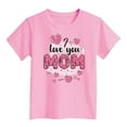 thumbnail image 3 of Hiijoy Little Girls Mother's Day T Shirt Cotton Short Sleeve Tshirt for Kids, Sizes 1-9, 3 of 3
