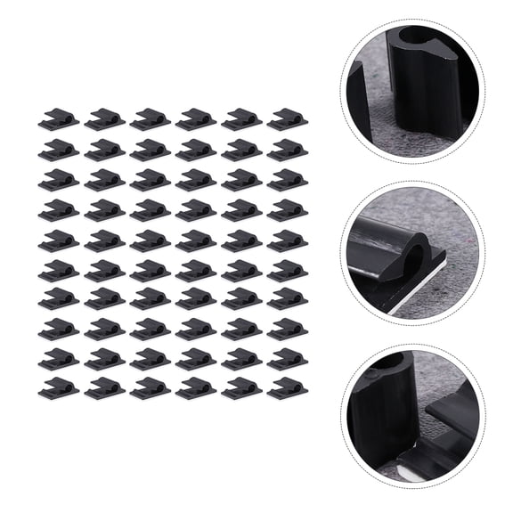 WHAMVOX 60pcs Cable Clips Multifunctional Cord Management Wire Organizer Clamp