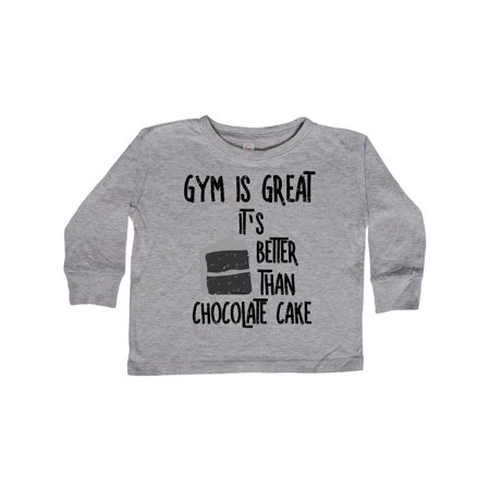 

Inktastic Gym Is Great Gift Toddler Boy or Toddler Girl Long Sleeve T-Shirt