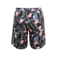 thumbnail image 5 of Liacowi Dad and Me Summer Swimwear Quick Drying Swimming Trunks Leaf Flower Print Elastic Waist Shorts Bathing Suit for Men＆Boys, 5 of 7