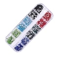 thumbnail image 1 of pitrice 1Box 12 Sheets Colorful Crystals Nail Art Bling Shiny Rhinestones Nail Decal Manicure Tool, 1 of 1