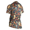 thumbnail image 3 of joogoo Owl in Flowers Pattern Men's Cycling Jerseys Mountain Bike Short Sleeve Tops 2XL, 3 of 7