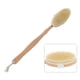 thumbnail image 2 of Cepillo corporal de secado de mango largo de madera con cerdas, cepillo para la espalda para ducha, cepillo para drenajes linfáticos color madera, 2 of 7