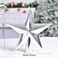 thumbnail image 6 of Christmas Tree Topper, CXALSSY Christmas Tree Star, 7.9 Inch Silver Tree Topper for Indoor Outdoor Decoration, Unique Luxury Christmas Tree Toppers 2024, 6 of 7