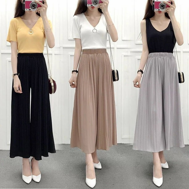 High waisted pleated pants womens online