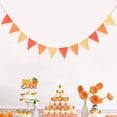 thumbnail image 4 of 5Pack Party Decorations Triangle Flag Pennant Banner Bunting for Graduation Birthday Wedding Party Decorations SuppliesDark Orange Light Orange, 4 of 5