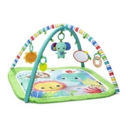 Bright Starts Wild Wiggles Baby Activity Gym & Play Mat, FoldAway Toy Bar, Newborn, Unisex (Green)