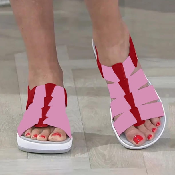 Zapatillas de verano para mujer, zapatos informales para mujer, sandalias con cuña de plataforma ligera Wmkox8yii nm7360