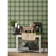 thumbnail image 3 of Chesapeake Maud Green Crochet Geometric Wallpaper, 3 of 4