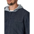 thumbnail image 5 of Wrangler Men's Long Sleeve Hooded Lined Flannel Shirt Jacket, 5 of 5
