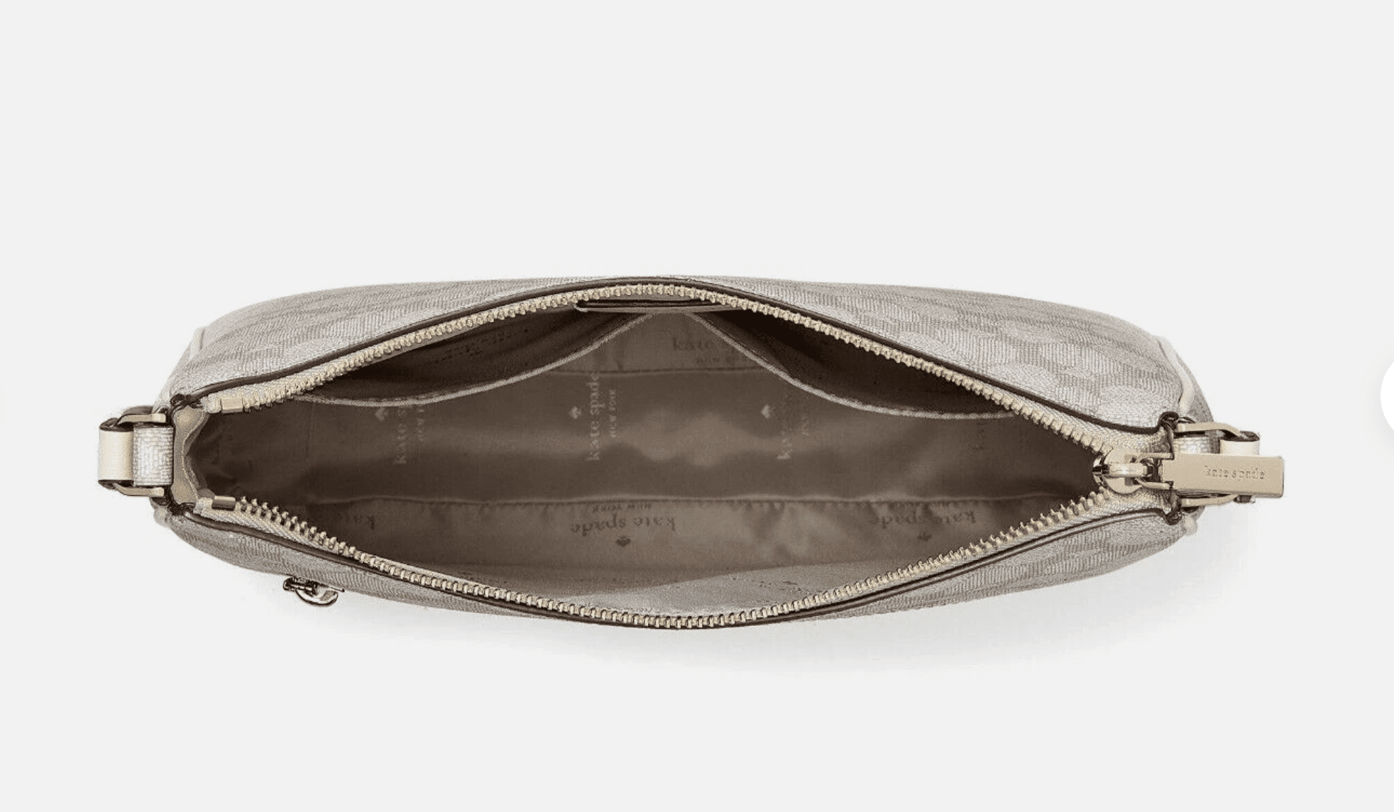 Kate Spade Signature Spade Flower Swingpack Crossbody Bag Dark Beige KG481 $329