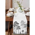 thumbnail image 4 of Ldtrchee Forest Nature Tree Table Runner 48 Inches, Wild Plant Botanical Grey White Bed Runner Dresser Scarves Tabletop for Indoor Outdoor Parties/Ceremony/Banquet, 13" x 48", 4 of 8