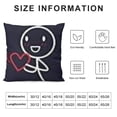 thumbnail image 5 of BANET  Beat of My Heart Pillowcase Set (Dark Blue) - Unique Gift , Anniversary, Engagement, Wedding, Valentines Day, Birthday, Christmas White, 5 of 5