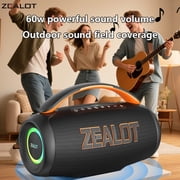 Halloween atmosphere speaker, Portable Bluetooth Speaker with Lights, 60W Powerful Crystal Clear Sound, IPX5 Waterproof, All Day Playtime, AUX&TF-Card Input, Bluetooth 5.3, TWS Paring