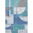 thumbnail image 2 of Addison Rugs Mayfield Premium Machine Washable Transitional Mid Century Teal Rectangle Rug, 10' x 14', 2 of 7