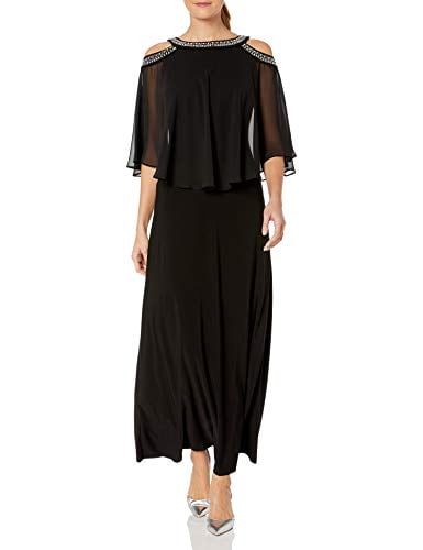 Womens Cold Shoulder Popover Dress 