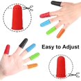 thumbnail image 4 of Finger Protectors,1 Pieces, Silicone Finger Protectors, 3 Sizes Rubber Fingers Thimble Protectors Guard Tips Caps Pads Cover for Hot Glue Gun | Embroidery | Sewing | Cutting| Sorting Task - Orange, 4 of 14