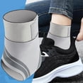 thumbnail image 2 of Ankle Wrap, Sports Ankle Brace Ankle Protector Wrap Adjustable Elastic Compression Sleeve for Badminton, Hiking, Outdoor Gray Left, 2 of 5