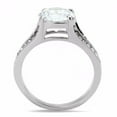 thumbnail image 3 of Big 9x9mm Round Cut Cubic Zirconia CZ Womens Stainless Steel Promise Ring - Size 8, 3 of 4