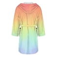 thumbnail image 5 of Long Sleeve Robe for Women Fuzzy Loungewear Oversized Warm Women's Robes Bath Womens Bathrobe Maroon1, 5 of 7