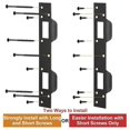 thumbnail image 3 of Door Strike Plate Double Holes, Heavy-duty Latch Reinforcement Plate For Door Handle And Deadbolt (, 3 of 5