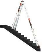 Little Giant Ladders Velocity 22-ft Multi-Position Aluminum Ladder with Wheels