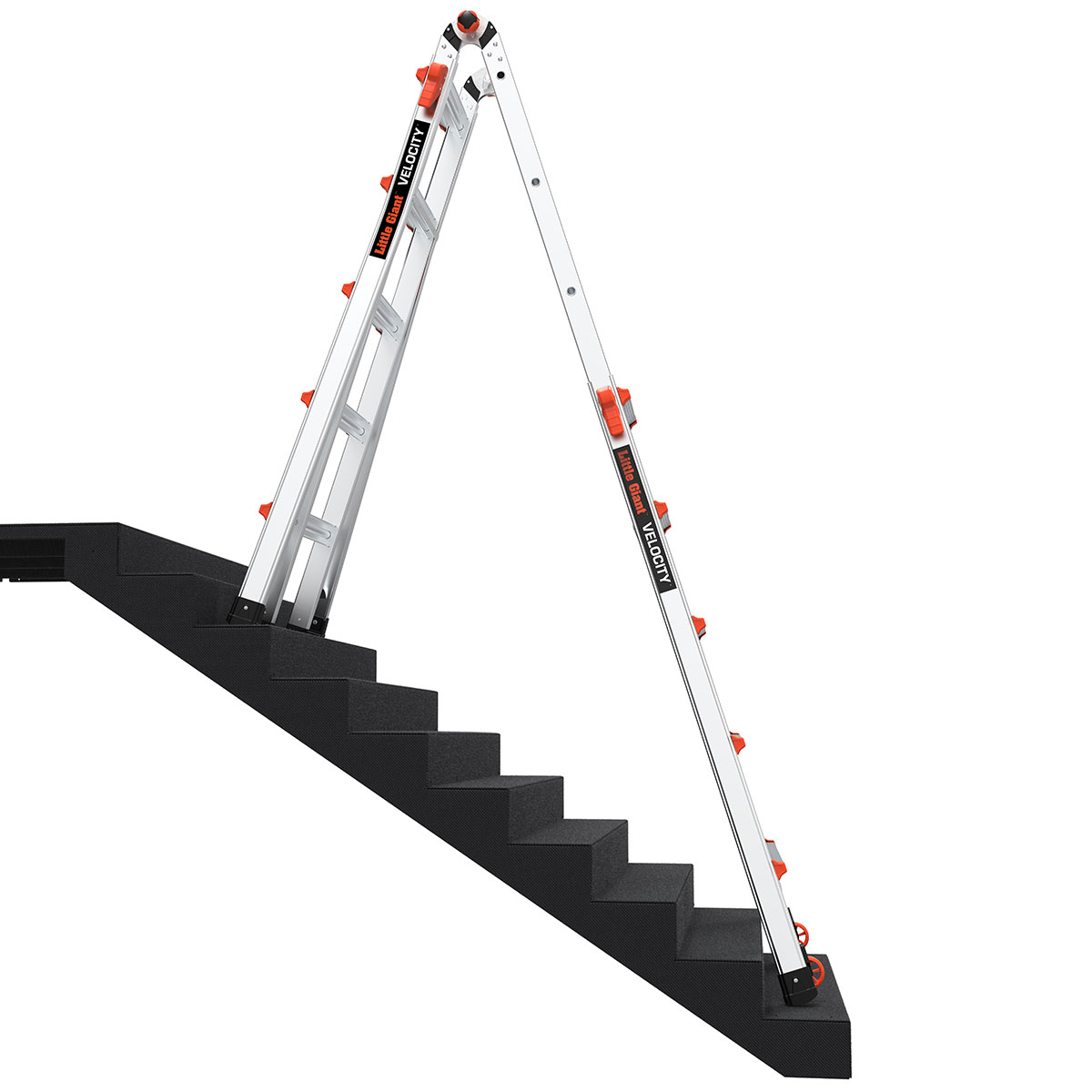 Little Giant Model 22 Aluminum Multi-Use Ladder, Type 1A - 300 lbs. Rated - image 5 of 13