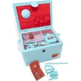 thumbnail image 2 of Dritz Large Sewing Basket Kit, Aqua Dots, 2 of 5
