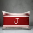 thumbnail image 3 of Creative Products Red Farmhouse Stripes Monogram 14x20 Spun Poly Pillow, 3 of 3