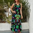thumbnail image 5 of Otomi Black Sleeveless Dress Long veiled dresses summer dresses for women Bridesmaid dress woman, 5 of 7